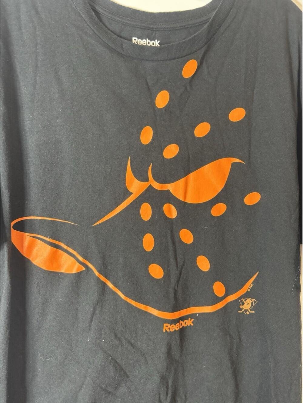 Reebok Anaheim Ducks NHL Mens L Black Crew Neck T-Shirt - Picture 4 of 12